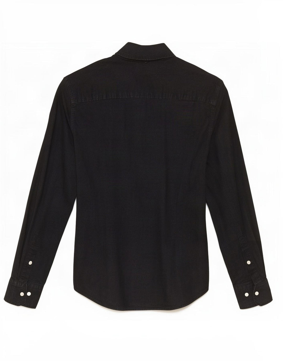 Tommy Hilfiger Herren-Slim-Fit-Hemd, mittelschwarz, Baumwolle, klassisch