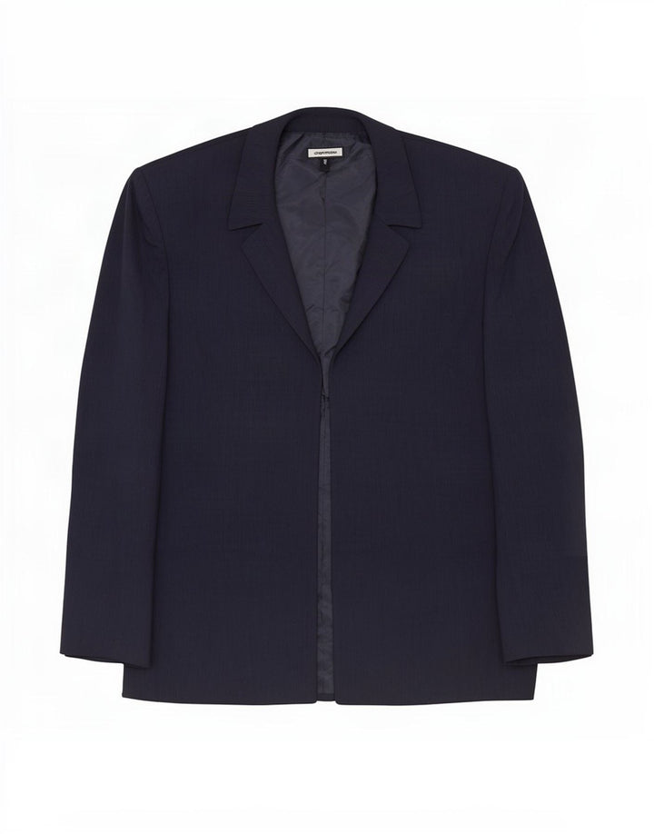 Marks & Spencer Damen Blazer Jacke UK 14 Large Marineblau Polyester