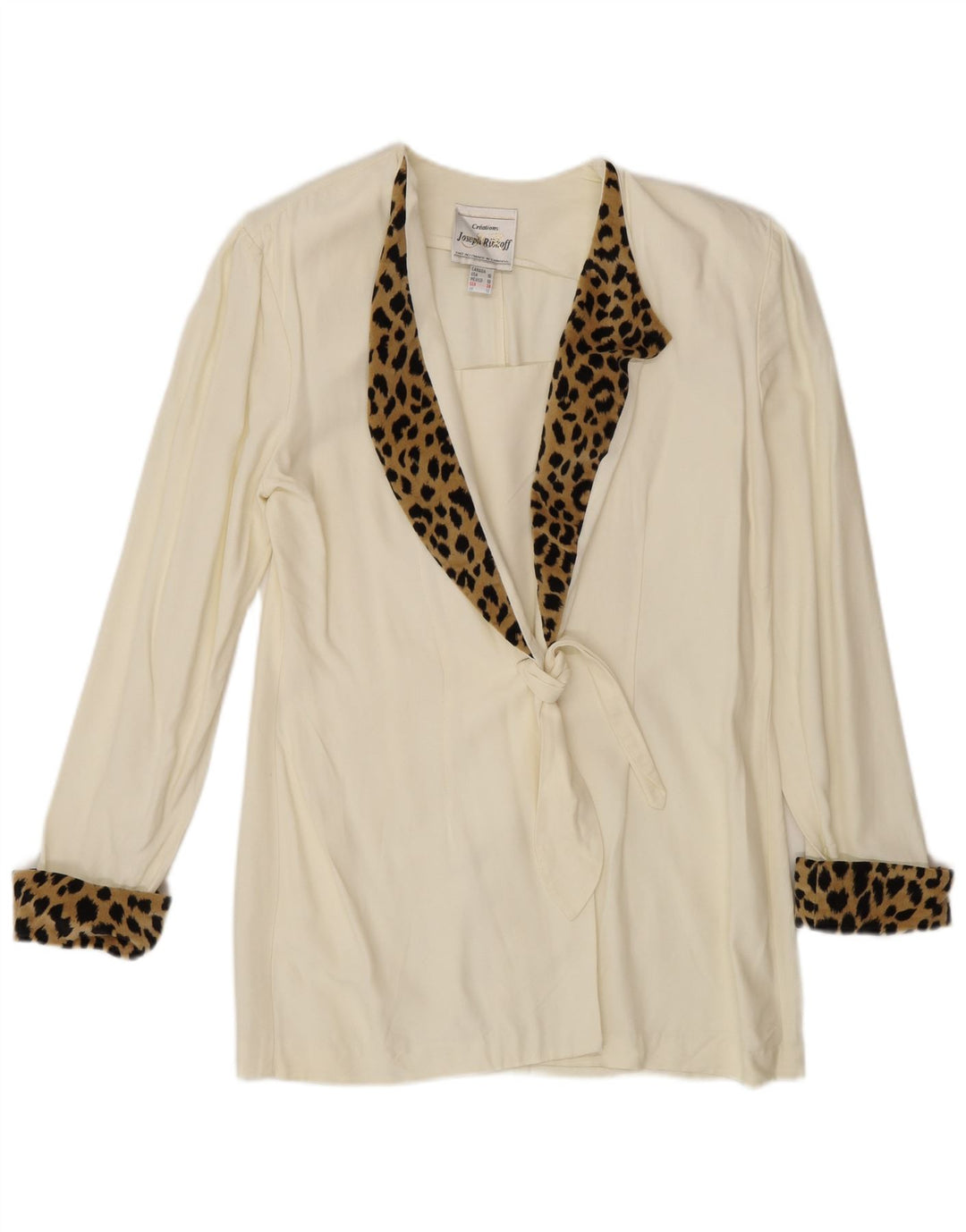 Joseph Ribkoff Damen Blazer Jacke UK 12 Medium Off White Animal Print