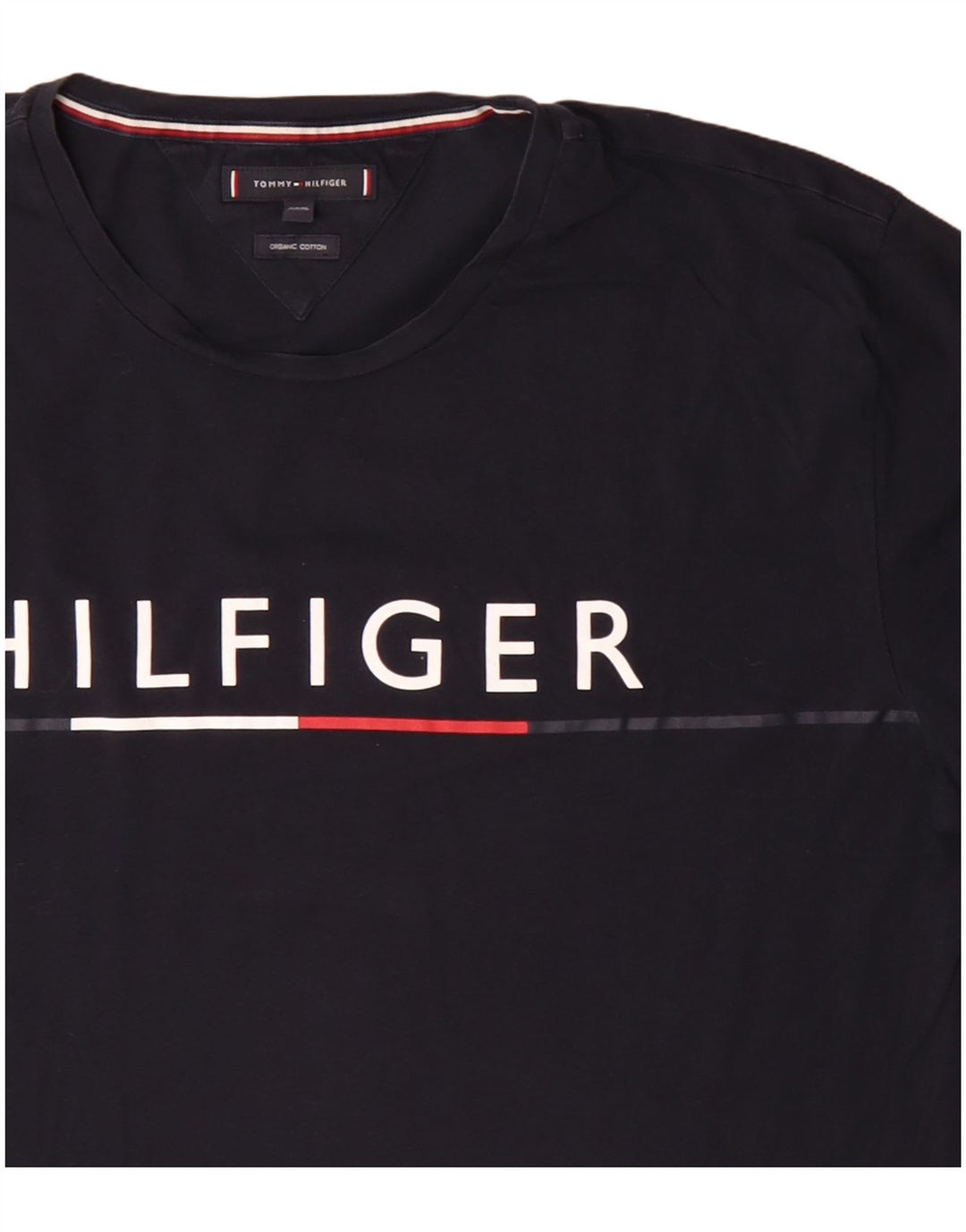 Tommy Hilfiger Herren Grafik T-Shirt Top 3XL Marineblau Baumwolle