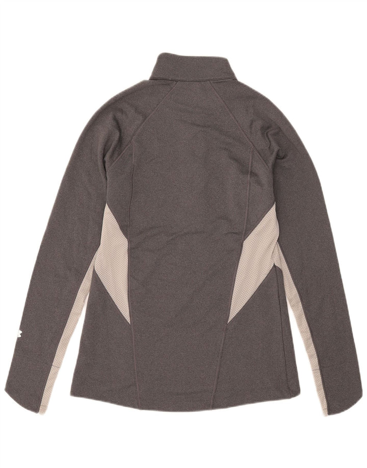Under Armour Herren Cold Gear Pullover-Trainingsanzug-Oberteil, Mittelgrau, Farbblock