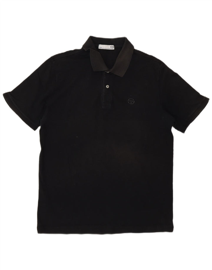 Sergio Tacchini Herren Poloshirt IT 50 Medium Schwarz