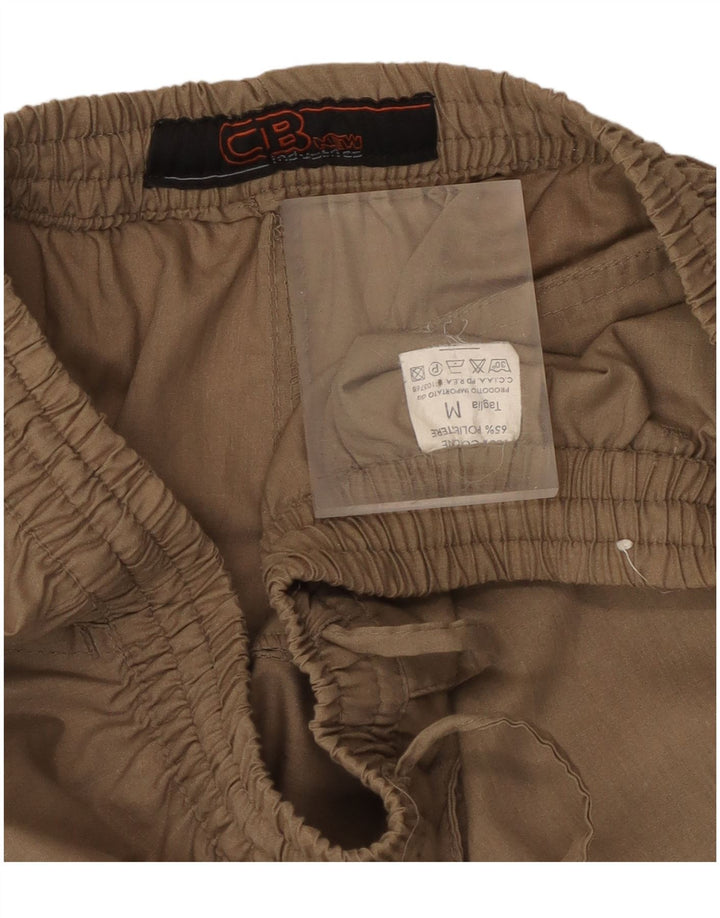 Vintage Damen gerade Cargohose Medium W30 L31 Beige Baumwolle