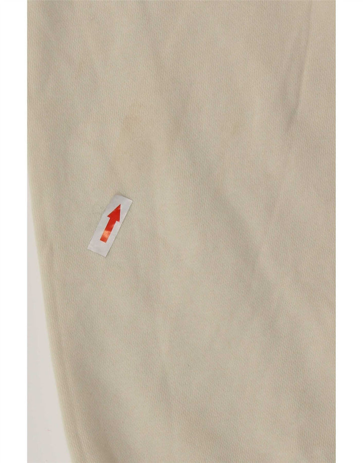 Nike Womens Crop Oversized Sweatshirt Pullover UK 14 Medium Off White Baumwolle