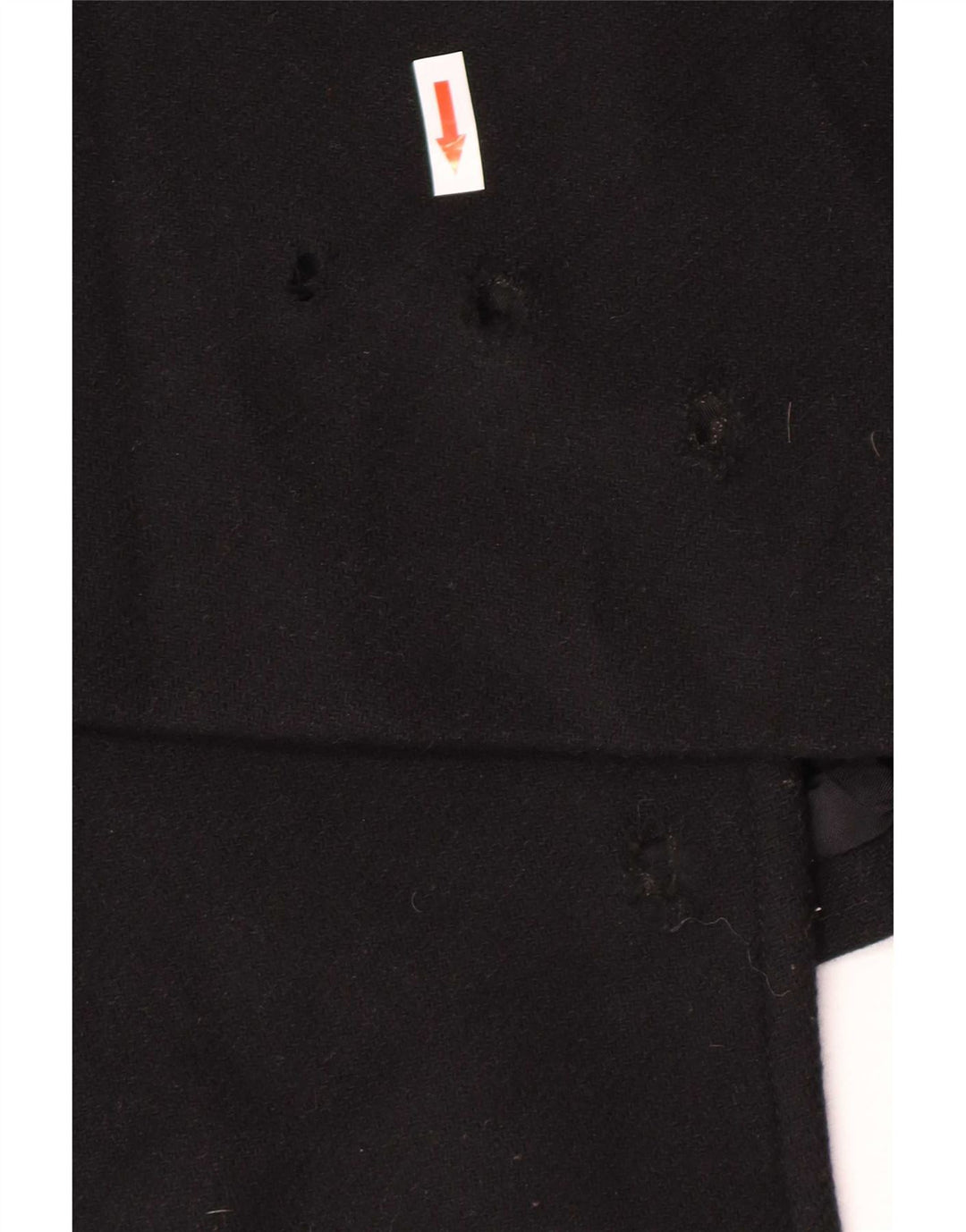 Zara Womens Open Overcoat UK 16 Large Schwarz