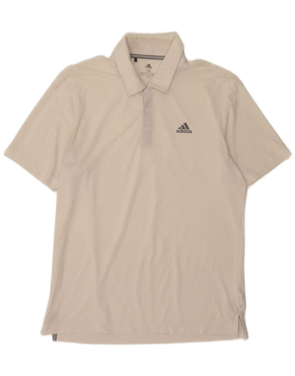 Adidas Herren Poloshirt Medium Weiß Polyester