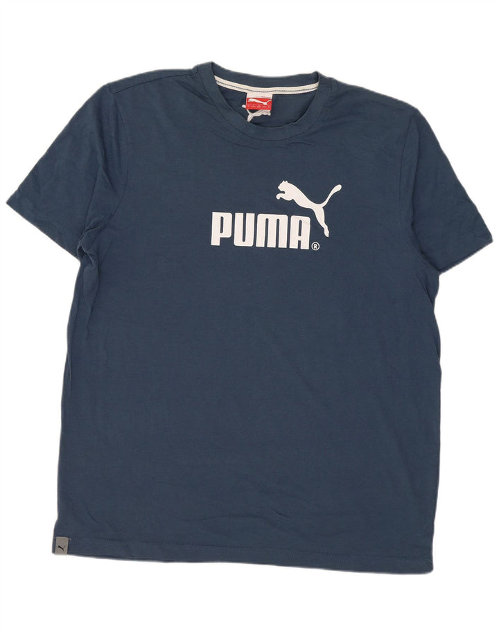 Puma Herren T-Shirt mit Grafik, mittelgroß, Marineblau
