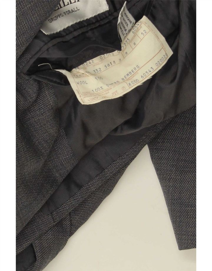 Pal Zileri Zweireihiger Herren-Blazer IT 52 XL aus grauer Wolle