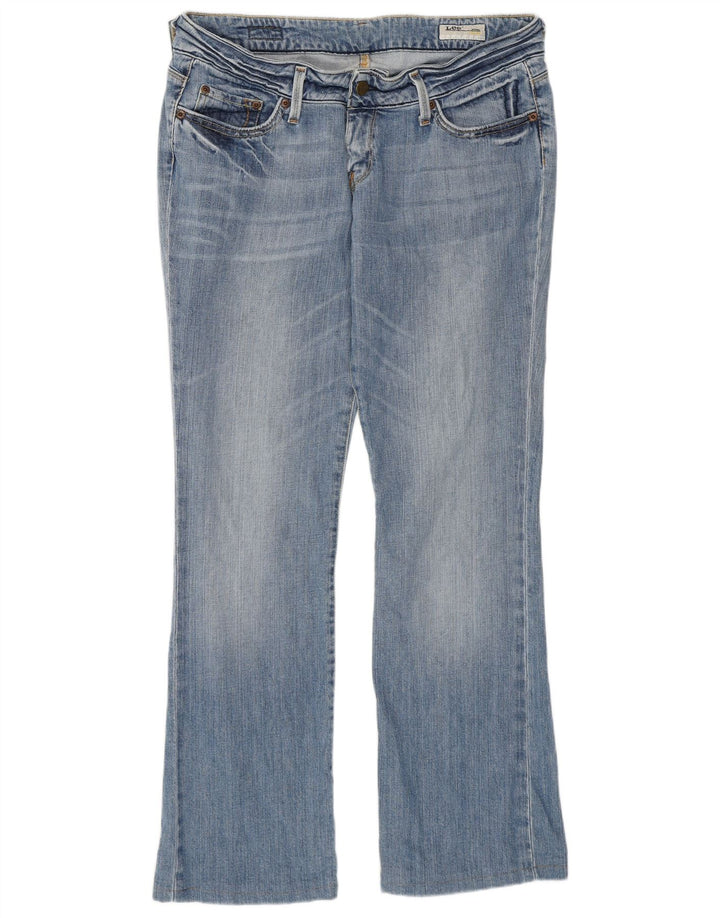 Lee Damen Coral Bootcut Jeans W32 L29 Blaue Baumwolle