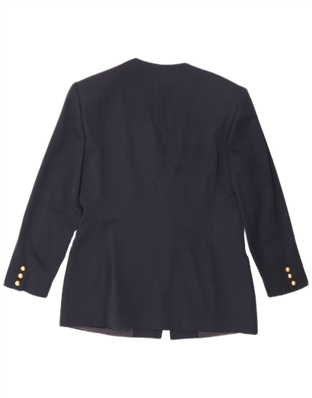 Les Copains Damen-Blazer mit 1 Knopf, Gr. 14, mittleres Marineblau