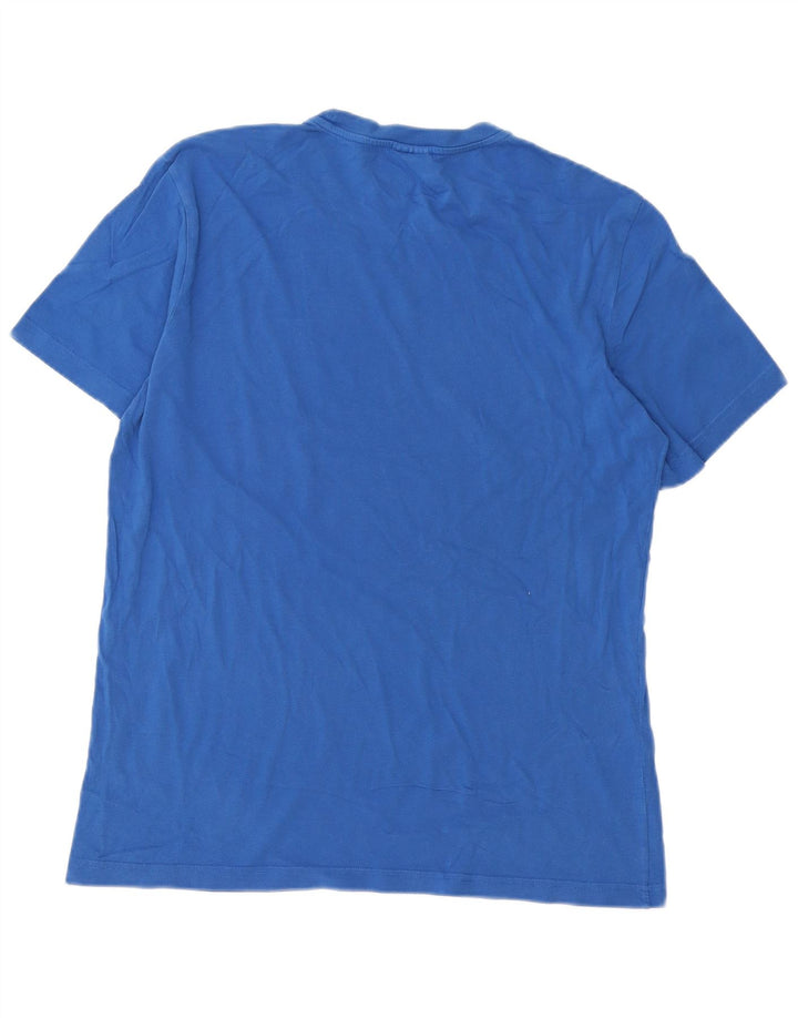 CHAMPION Herren-T-Shirt mit Grafik, Größe L, Blau