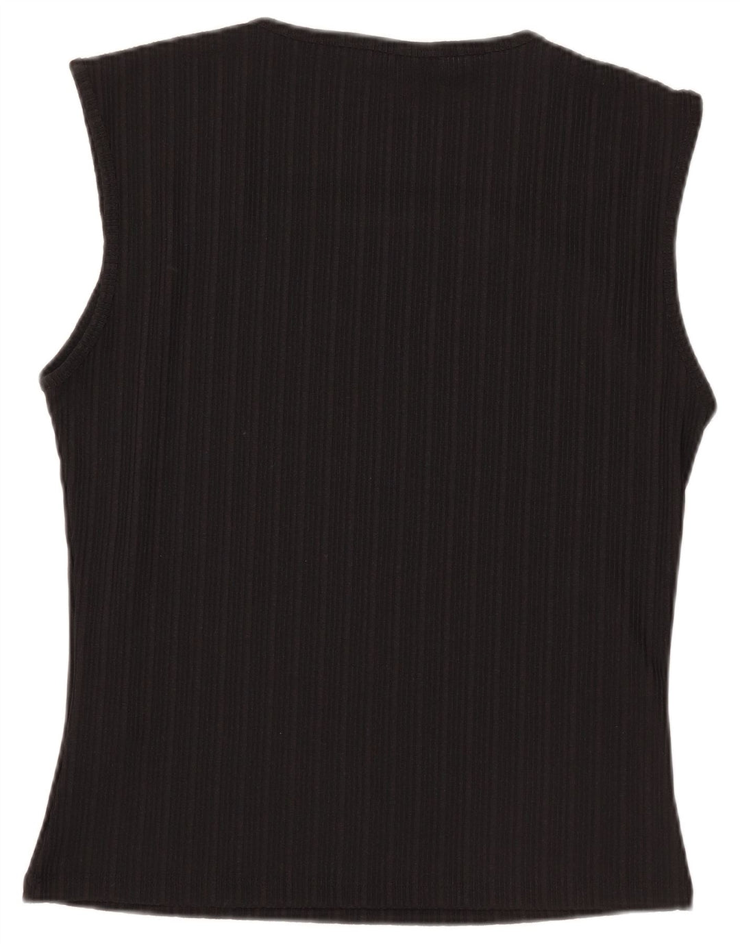 Lipsy Damen ärmelloses Blusenoberteil UK 18 XL Schwarz Polyester