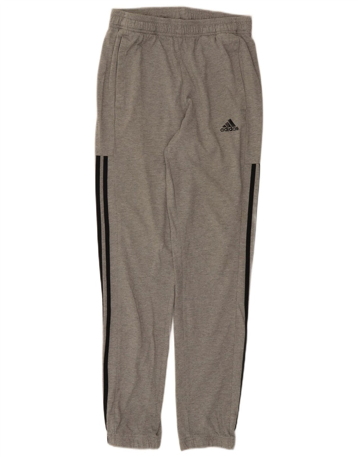 Adidas Herren-Trainingshose, Jogginghose, Größe S, Grau, Baumwolle