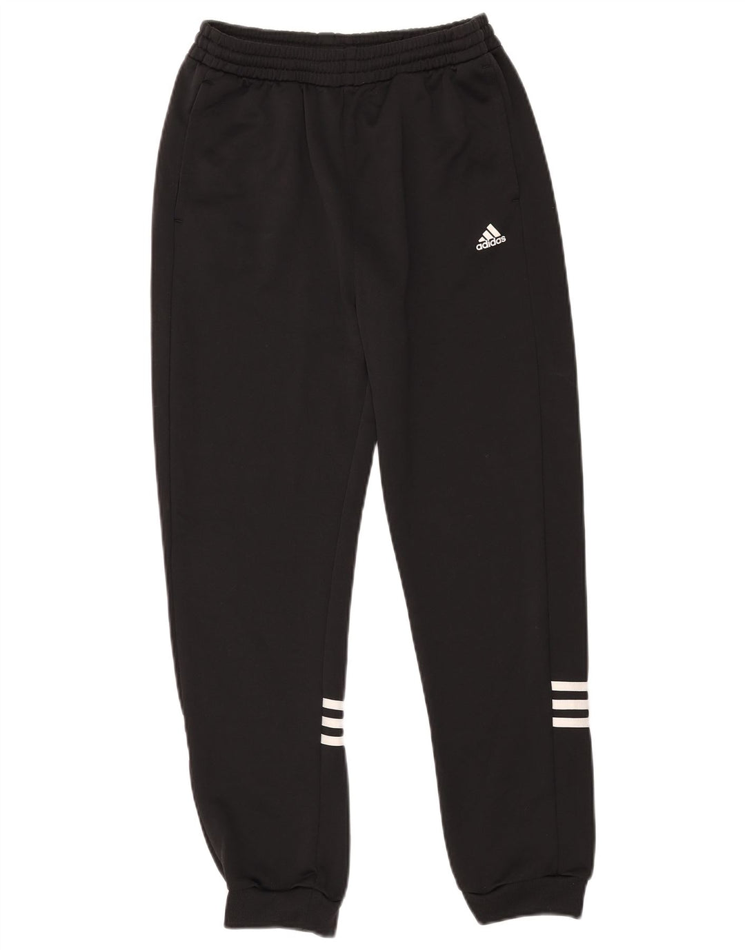 Adidas Jungen-Trainingshose, Jogginghose, 13–14 Jahre, schwarzes Polyester