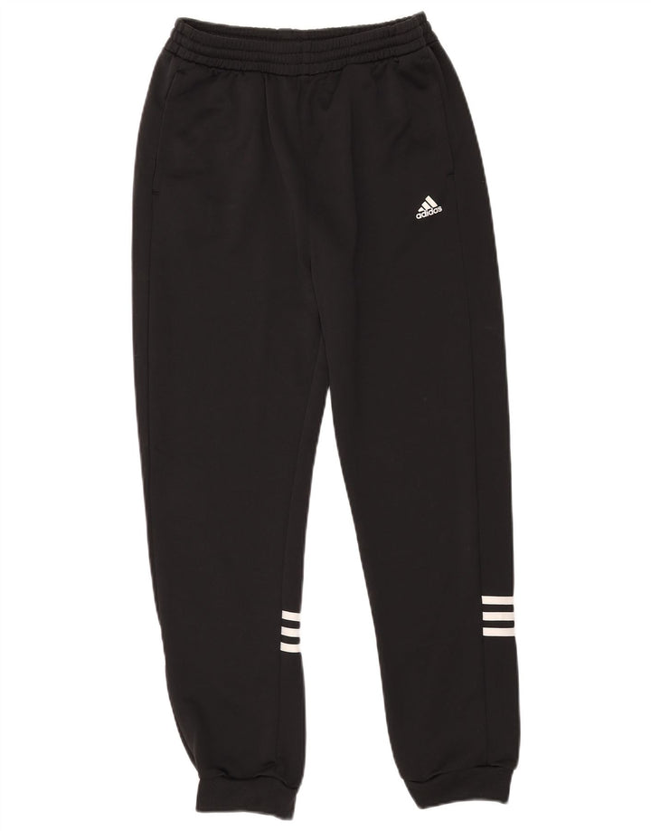 Adidas Jungen-Trainingshose, Jogginghose, 13–14 Jahre, schwarzes Polyester