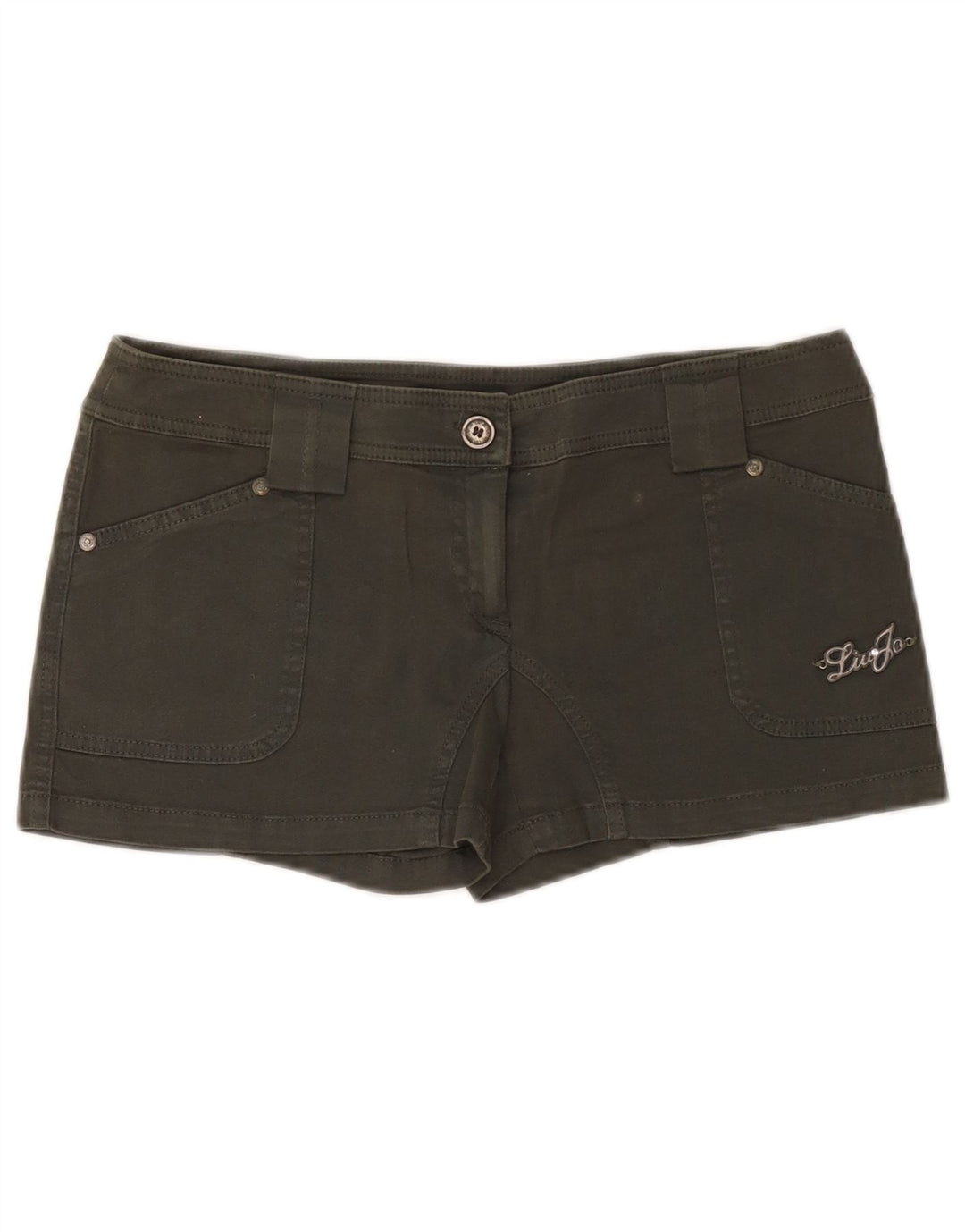 Liu Jo Damen Hotpants IT 44 Medium W30 Grüne Baumwolle