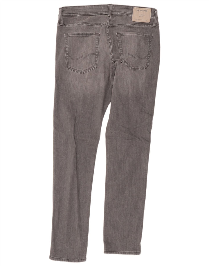 Jack & Jones Herren GLENN Slim Jeans W34 L33 Graue Baumwolle