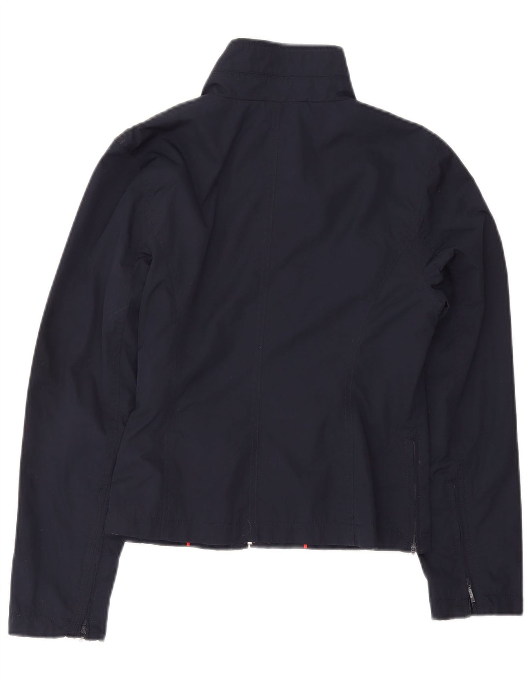 Tommy Hilfiger Damen Crop Bomberjacke UK 12 Medium Marineblau Polyester