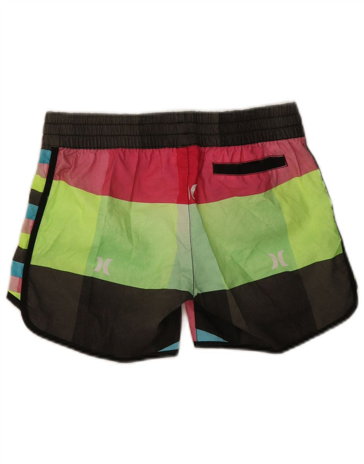 Hurley Herren-Badeshorts XS Mehrfarbiges Colourblock-Polyester
