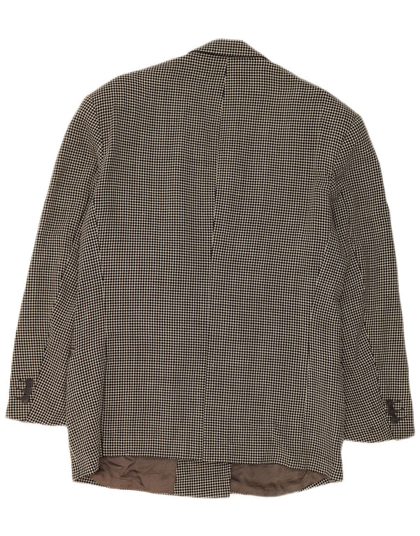 Hugo Boss Damen Zweireihige Blazerjacke IT 50 XL Grau gepunktet