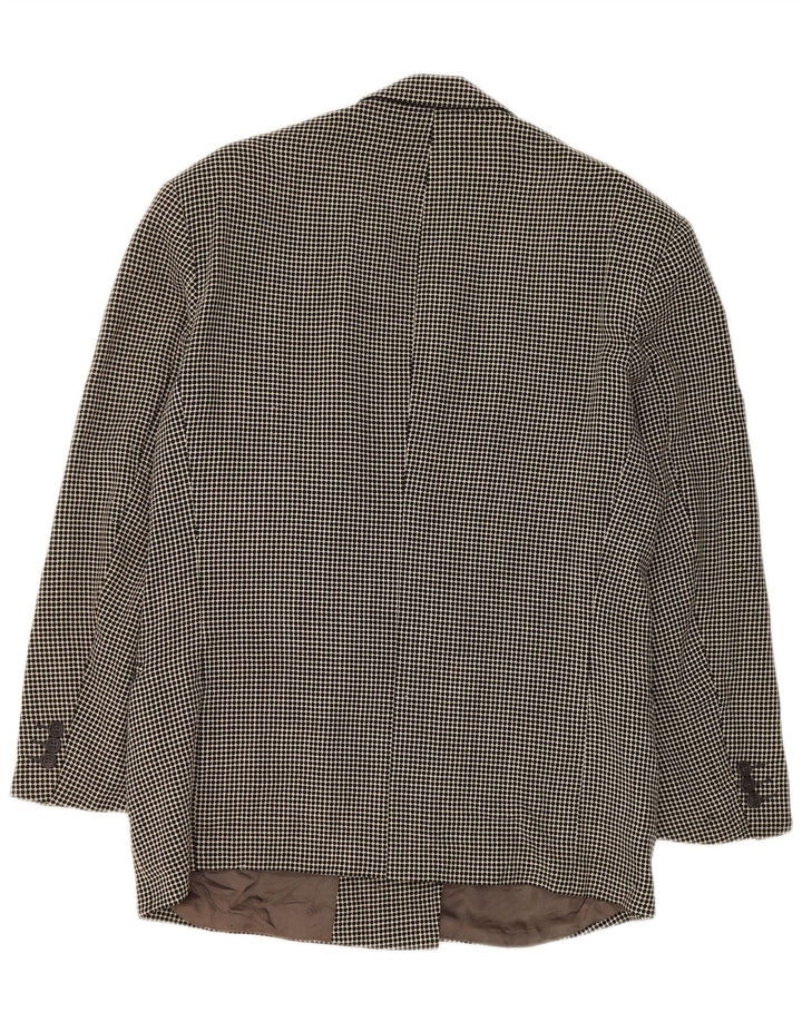 Hugo Boss Damen Zweireihige Blazerjacke IT 50 XL Grau gepunktet