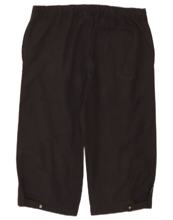 Adidas Womens Bermuda Shorts UK 10 Small W27  Black Cotton