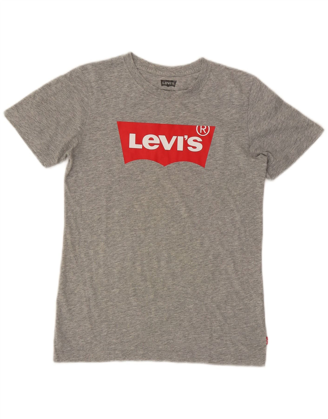 Levi's Jungen T-Shirt mit Grafik, 13–14 Jahre, grau gefleckt