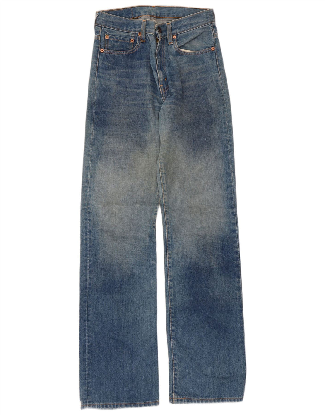 Levi's Herren-Jeans mit hoher Taille, W28, L34, blaue Baumwolle