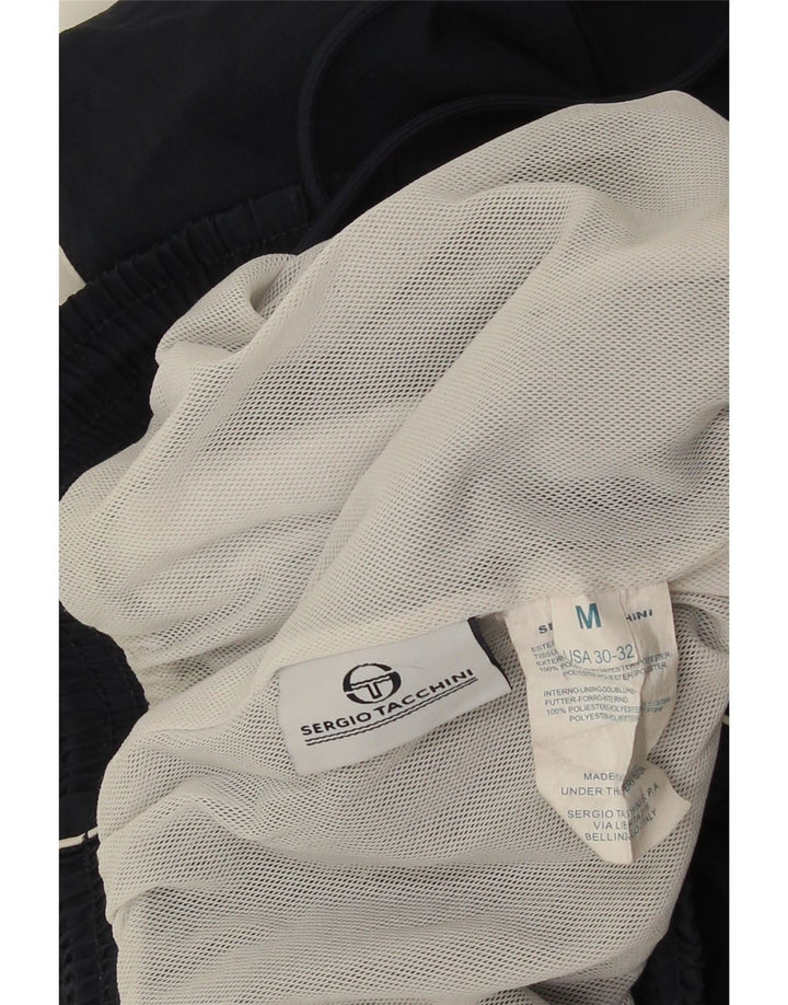 Sergio Tacchini Herren-Trainingshose, Jogginghose, Mittelmarineblau, Polyester