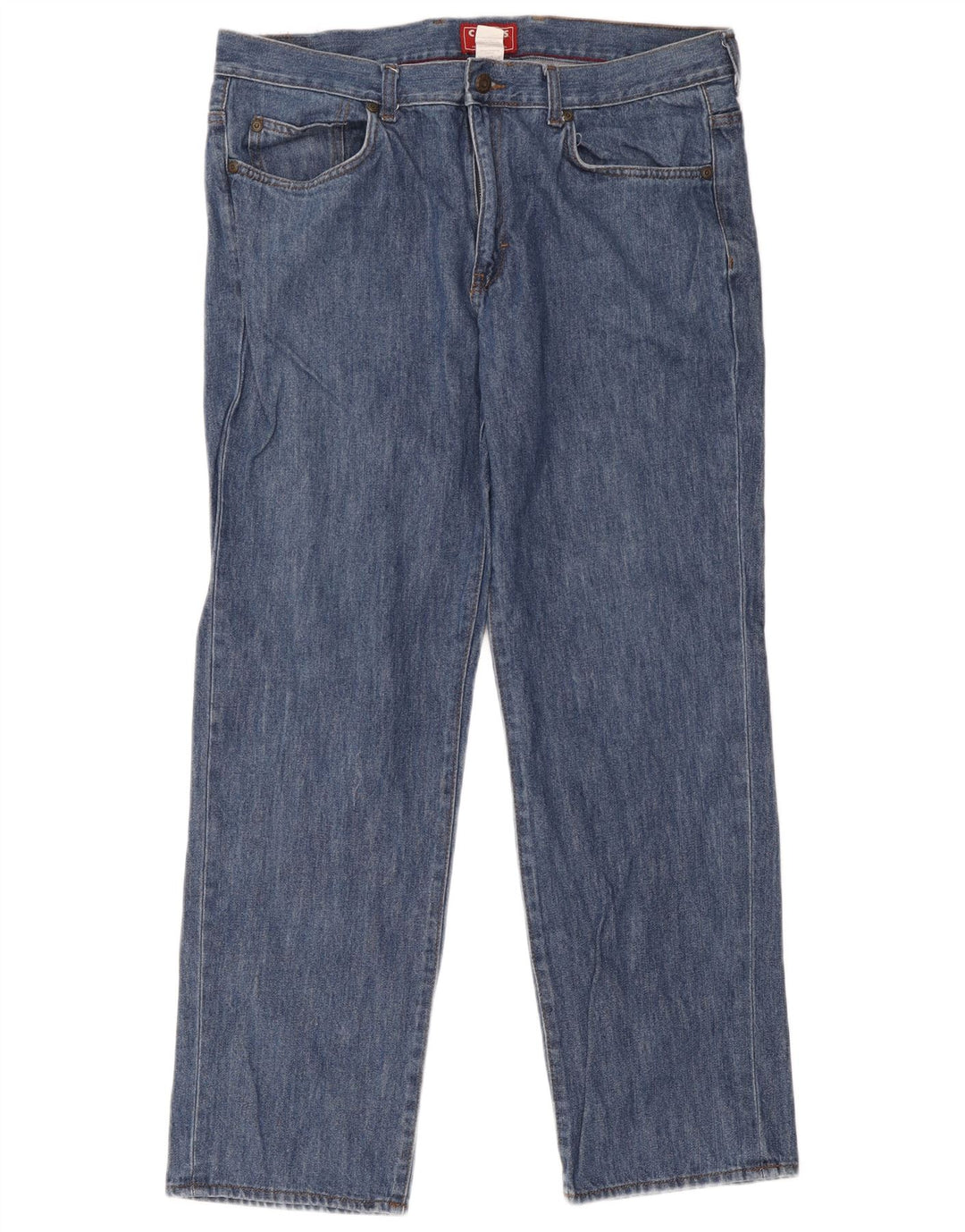 Chaps Herren Straight Jeans W36 L30 Blaue Baumwolle