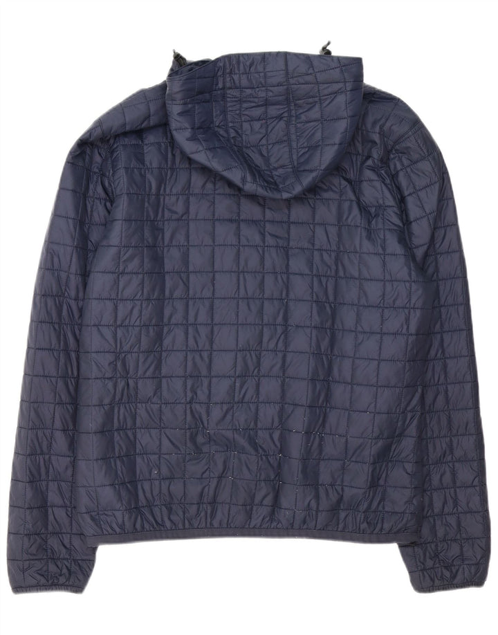 K-Way Herren-Jacke mit Kapuze, gepolstert, UK 40, Größe L, Marineblau, Polyamid