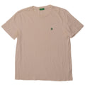 BENETTON Herren T-Shirt Top Large Weiß Baumwolle