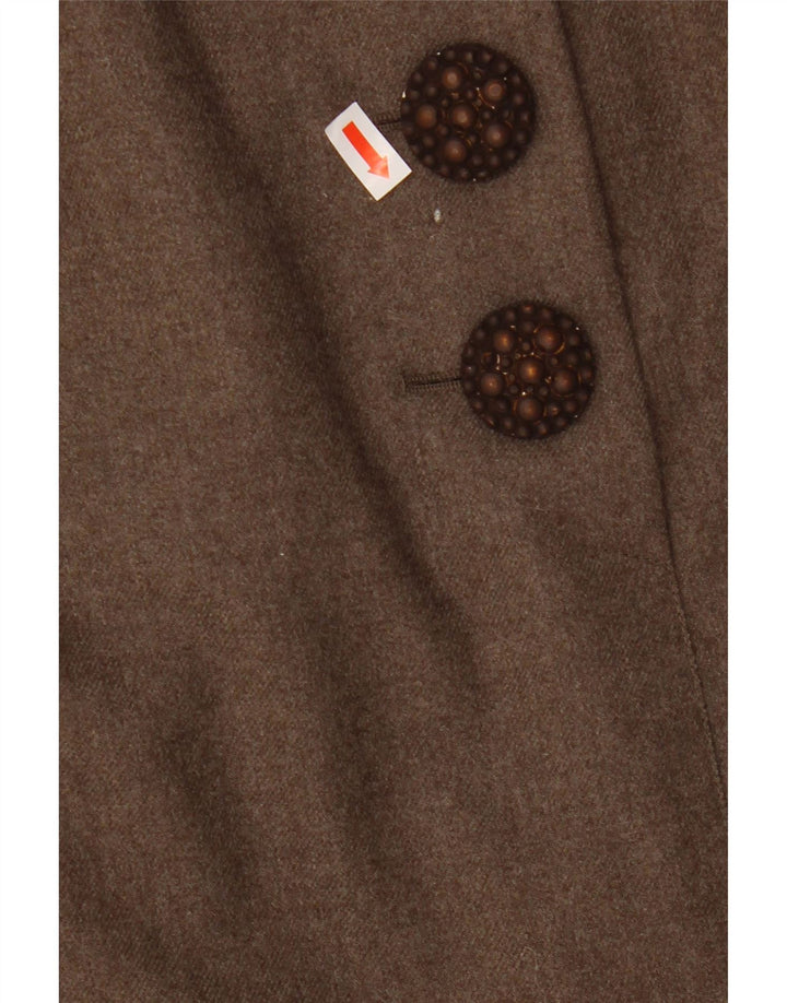 VINTAGE Damen Bleistiftrock W28 Mittelbraun