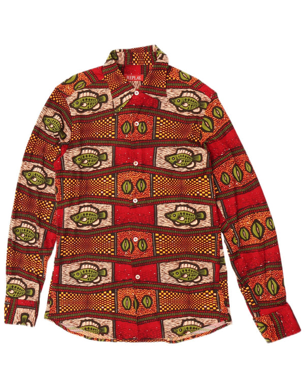 Replay Herren-Hemd Medium Red Neuheit
