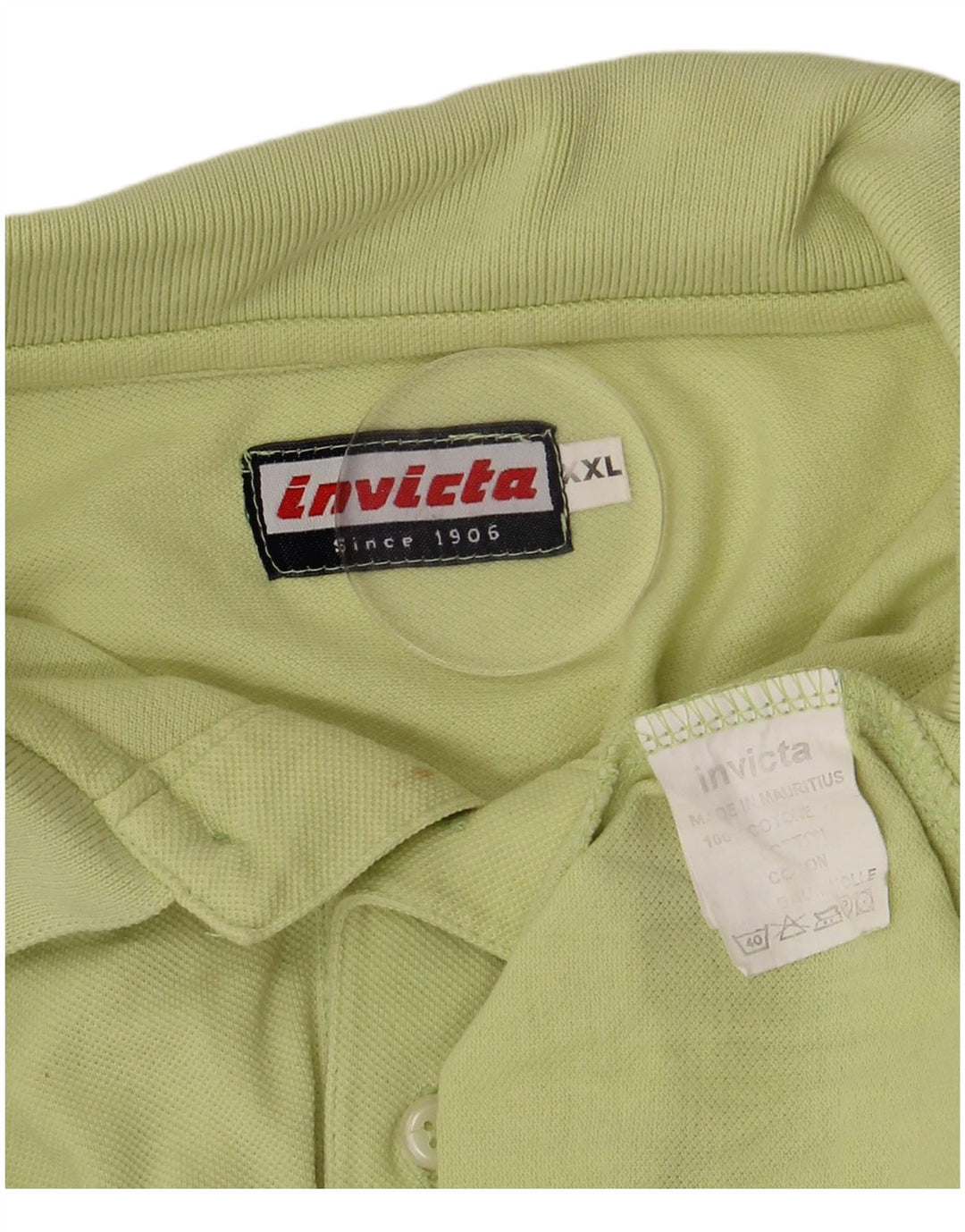 Invicta Herren Poloshirt 2XL Grüne Baumwolle