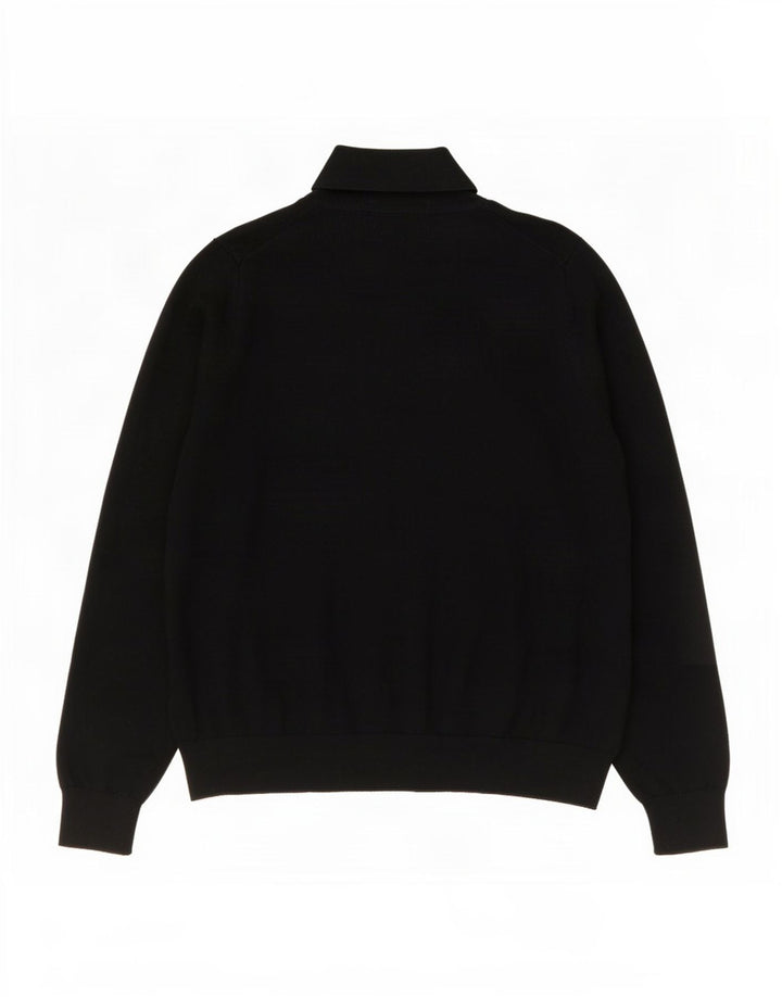 Marks & Spencer Damen-Pullover mit Rollkragen, Gr. 16, Größe L, schwarze Wolle
