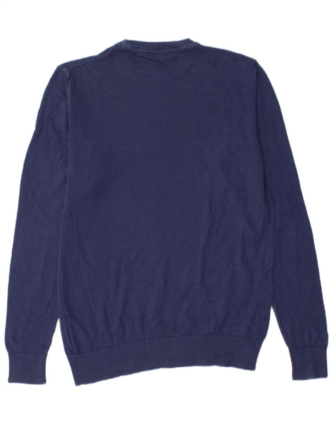 Gas Herren-Pullover mit Rundhalsausschnitt, mittlere marineblaue Baumwolle