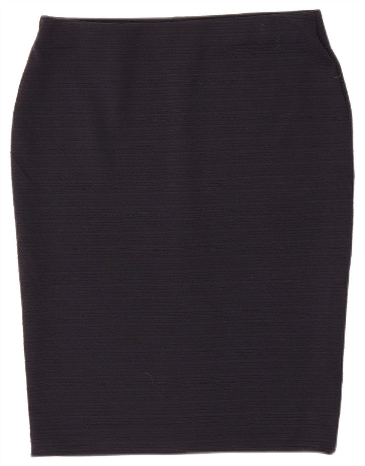 Marks & Spencer Damen Bleistiftrock UK 12 Medium W30 Marineblau Polyester