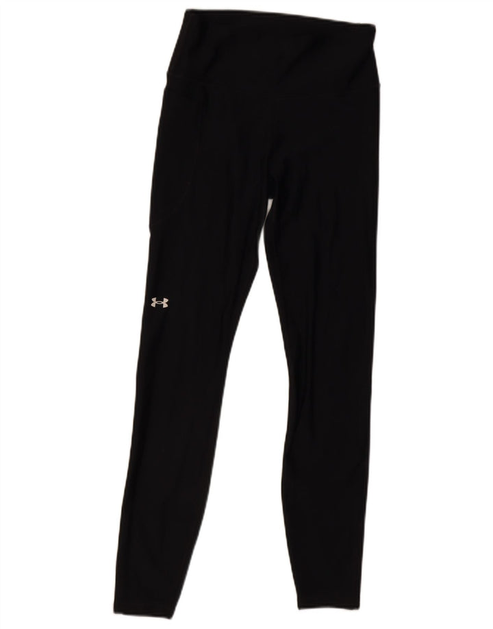Under Armour Damen Leggings UK 10 Small Schwarz Polyester