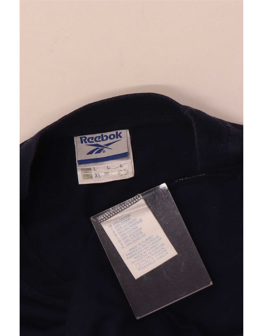 Reebok Herren-T-Shirt mit Grafik, groß, marineblau, Baumwolle