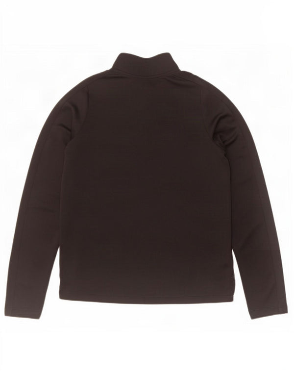 Nike Mädchen Dri Fit Pullover-Trainingsoberteil mit Reißverschluss, 13–14 Jahre, XL, Schwarz