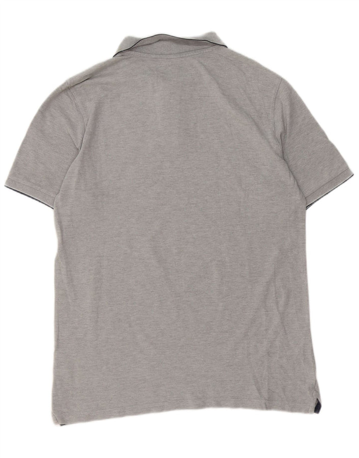 LEE Herren-Poloshirt mit normaler Passform, große graue Baumwolle