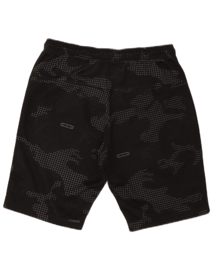 Nike Herren-Sportshorts, mittelgroß, schwarzes Camouflage-Polyester