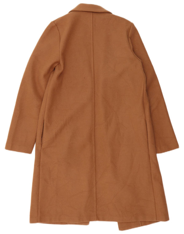 Offener, übergroßer Damenmantel von Zara, UK 10, Größe S, braun, Polyester