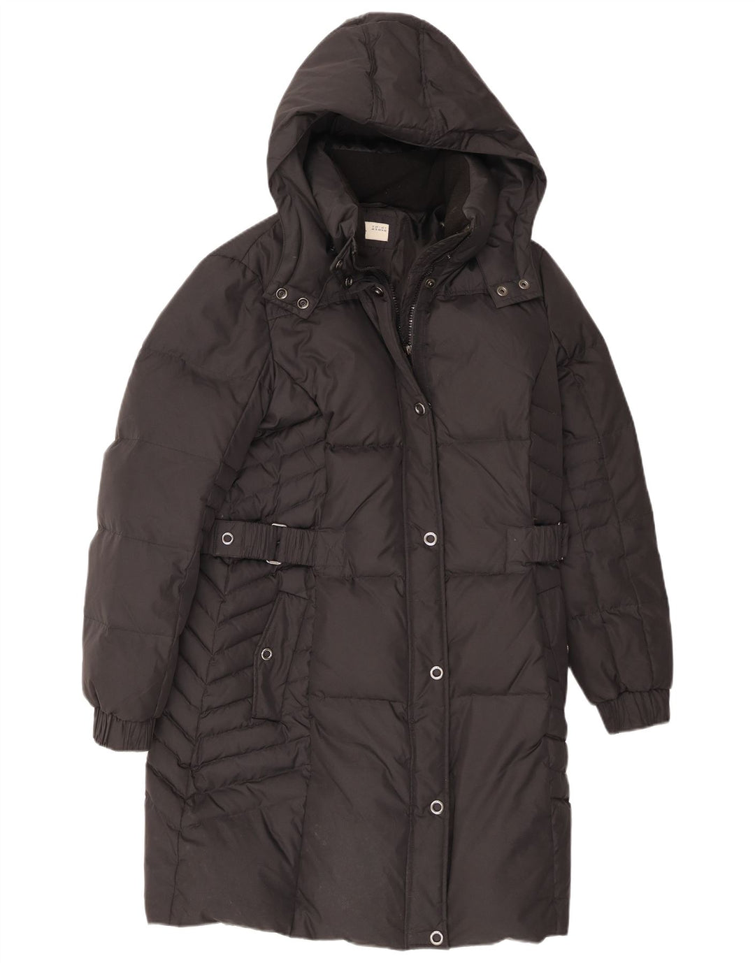 Esprit Damen-Daunenmantel mit Kapuze, UK 18, XL, Schwarz, Polyester