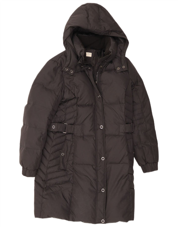 Esprit Damen-Daunenmantel mit Kapuze, UK 18, XL, Schwarz, Polyester
