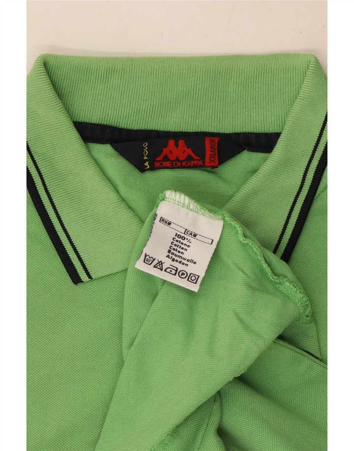 Kappa Herren Poloshirt 2XL Grüne Baumwolle