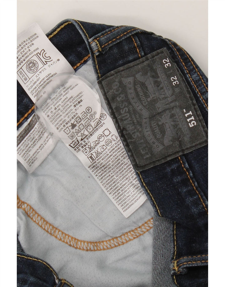 Levi's Herren 511 Slim Jeans W32 L32 Marineblau Baumwolle