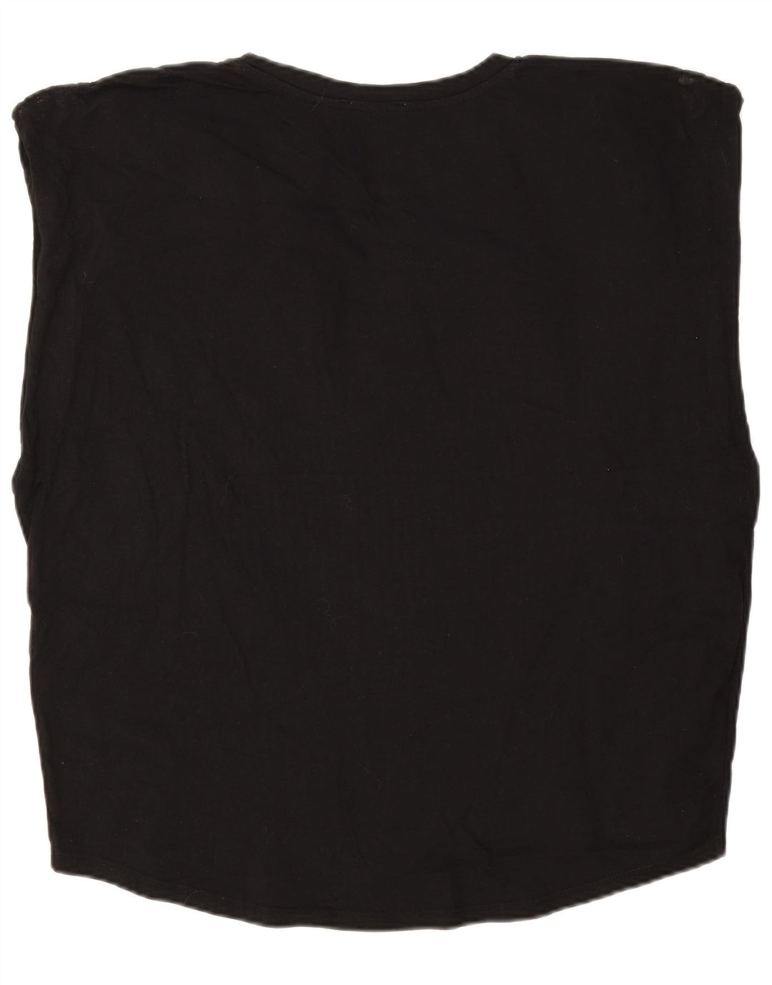 Zara Damen-Oversize-Trägershirt, UK-Größe 12, mittelschwarz, Baumwolle