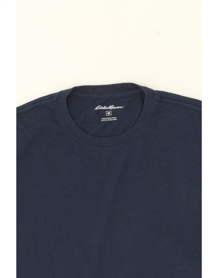 EDDIE BAUER Mens T-Shirt Top Medium Navy Blue Cotton Vintage Eddie Bauer and Second-Hand Eddie Bauer from Messina Hembry 